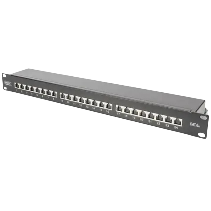 DIGITUS CAT 6A, KLASSE EA PATCH PANEL, GESCHIRMT
