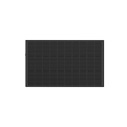 EcoFlow 100W Solarpanel mit rechteckigem Design und klar sichtbarer Zellstruktur