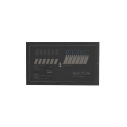 EcoFlow AC DC Smart Verteilerkasten mit Schutzdeckel und Anzeige für effiziente Stromverteilung