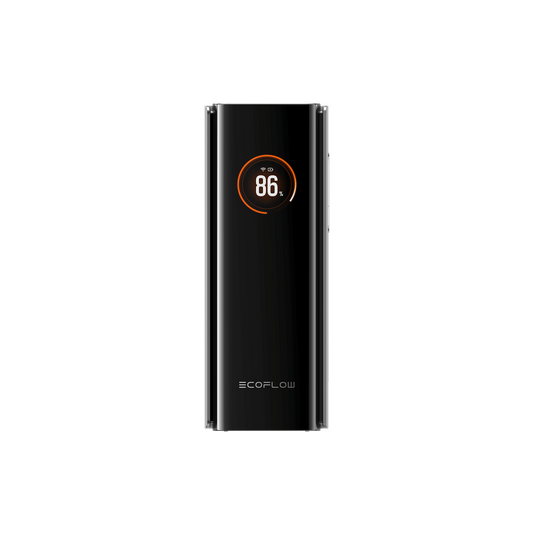EcoFlow Rapid Pro 27K Powerbank mit 86 Prozent Anzeige und orangefarbenem Ring