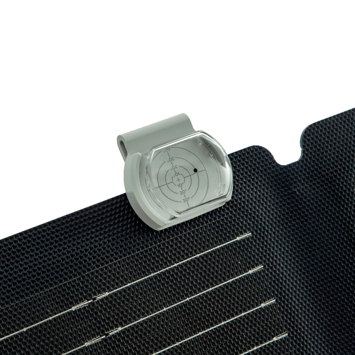 Solarpanel mit Winkelanzeige zur optimalen Ausrichtung für maximale Energieeffizienz