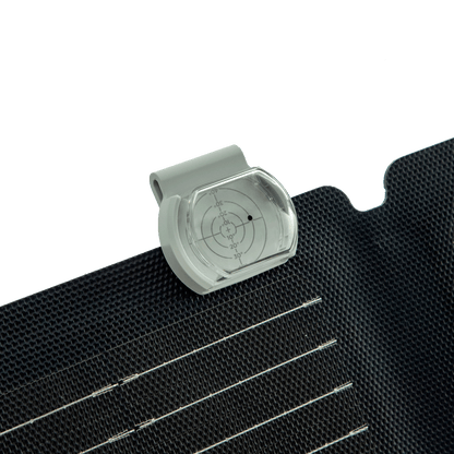 Solarpanel mit Winkelanzeige zur optimalen Ausrichtung für maximale Energieeffizienz