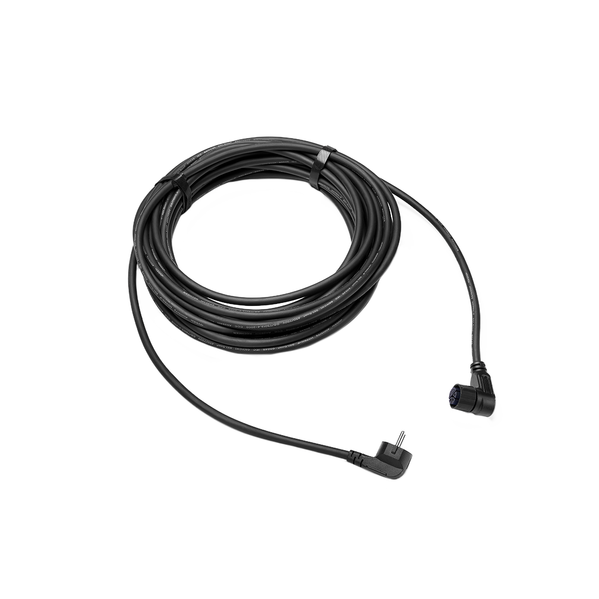 Schwarzes 15 Meter langes AC Kabel mit Stecker und Anschluss für EcoFlow Geräte