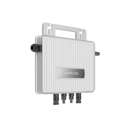 Ecoflow Stream Microinverter mit Griff und mehreren Anschlüssen für effiziente Energieumwandlung