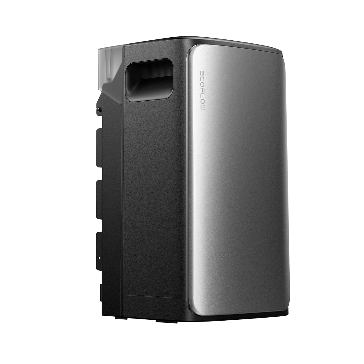 EcoFlow Stream AC Pro mit vertikalem Logo auf Metallfront und seitlichem Tragegriff